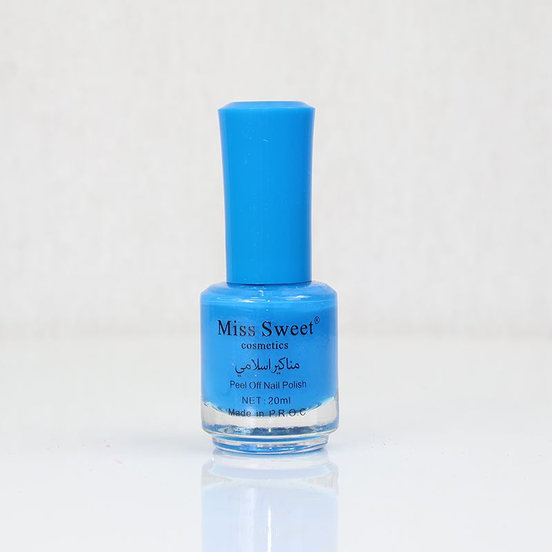 Miss Sweet Cosmetic Peel Off Nail Polish - Ocean Blue (50)