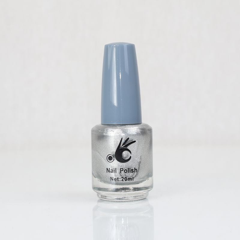 Nail Polish - Quick-Dry, Non-Toxic Beautiful Color - Glitter Silver (035)
