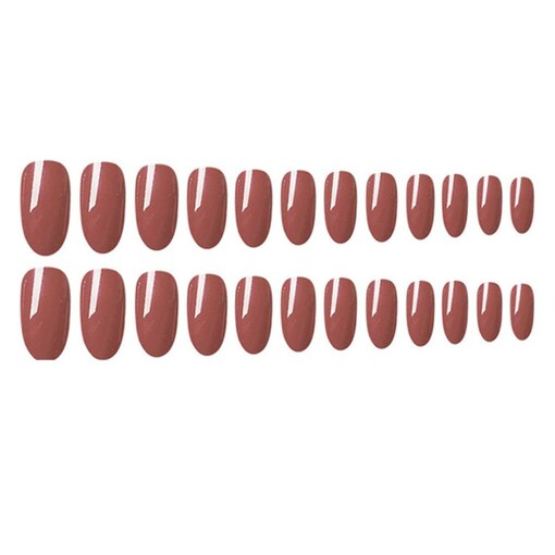 Maroon Artificial False Nails - Set of 24pcs - Shop N Save