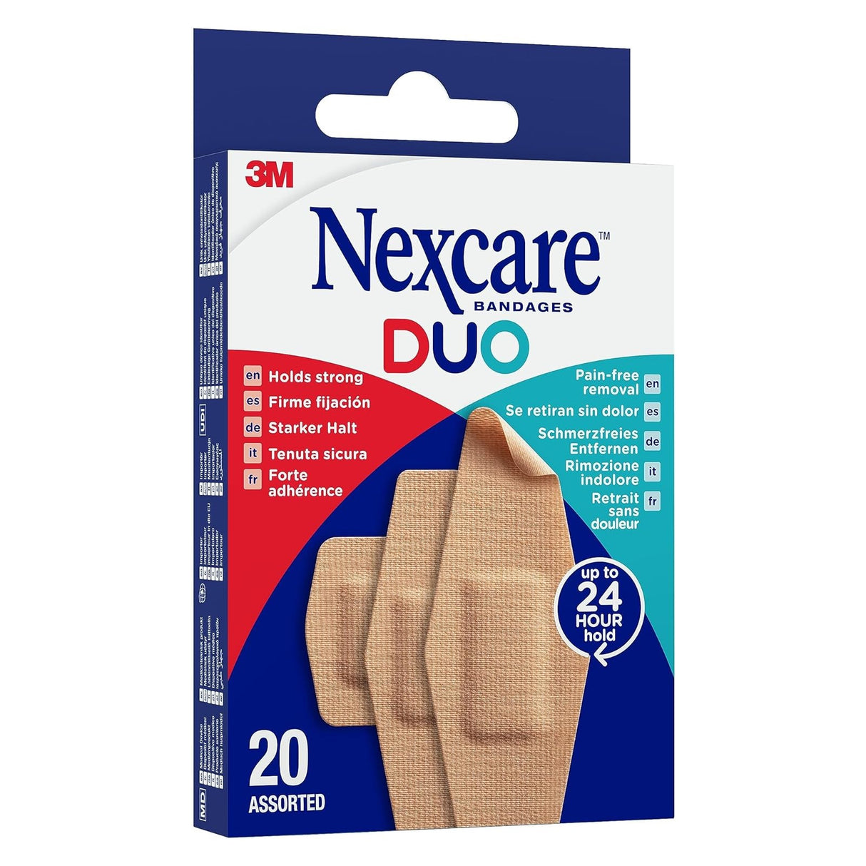 Nexcare™ DUO PLASTER ASSORTED, 20/PACK