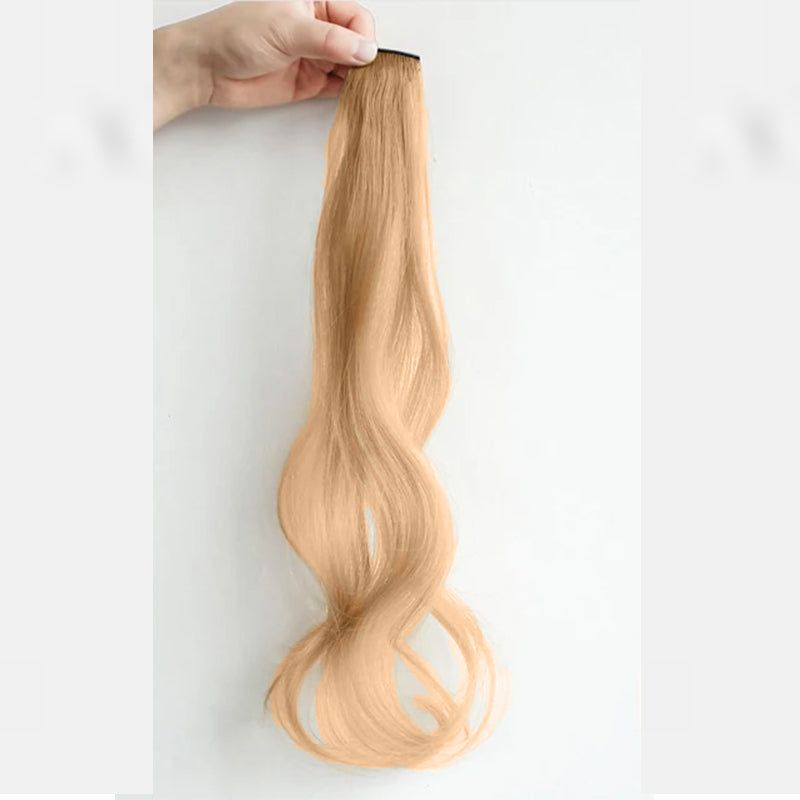 Dazzling Highlights: Long Curly Hairpiece for Women - 5 Vibrant Colors, Hanging Ear Design