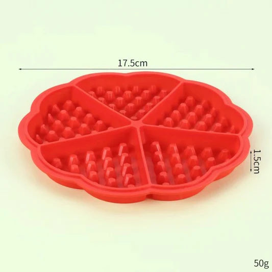 Heart Shaped Waffle Silicone Backing Mold - Red - Shop N Save