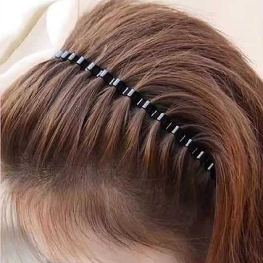 Solid Color Universal Wavy Steel Wire Hair Headband