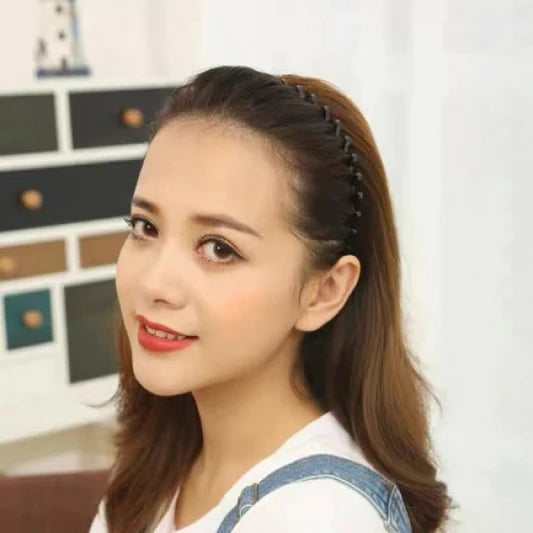 Solid Color Universal Wavy Steel Wire Hair Headband