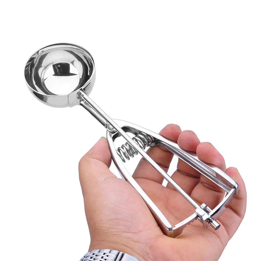 Stainless Steel Easy Release Trigger Ice Cream Scoop - Silver - Shop N Save