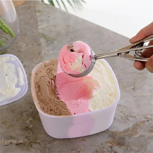 Stainless Steel Easy Release Trigger Ice Cream Scoop - Silver - Shop N Save