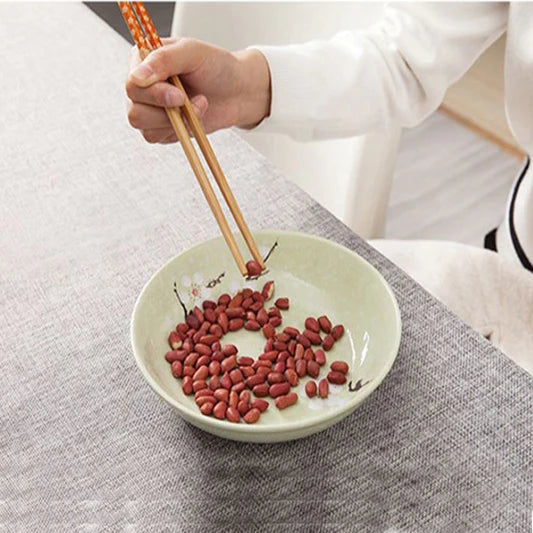 Natural Wooden Bamboo Hand Made Chopsticks - Light Brown - Shop N Save