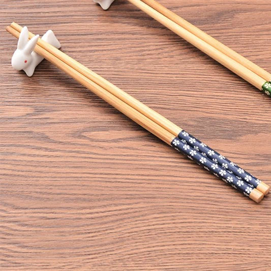 Natural Wooden Bamboo Hand Made Chopsticks - Light Brown - Shop N Save