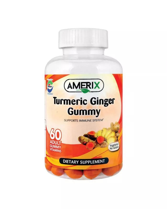 Amerix Turmeric Ginger Gummies: Chewable, 60s, Joint & Immune Support - Shop N Save