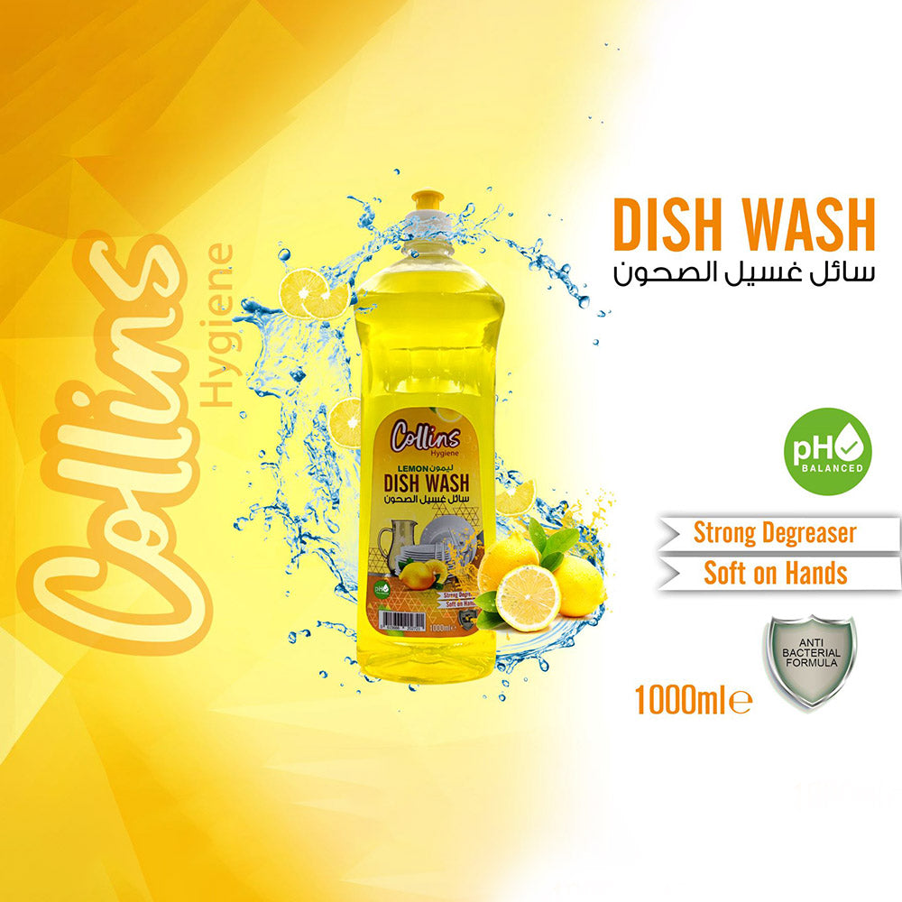 Collins Dishwash - Lemon Duo, 1L Promo Pack, Powerful Clean. - Shop N Save