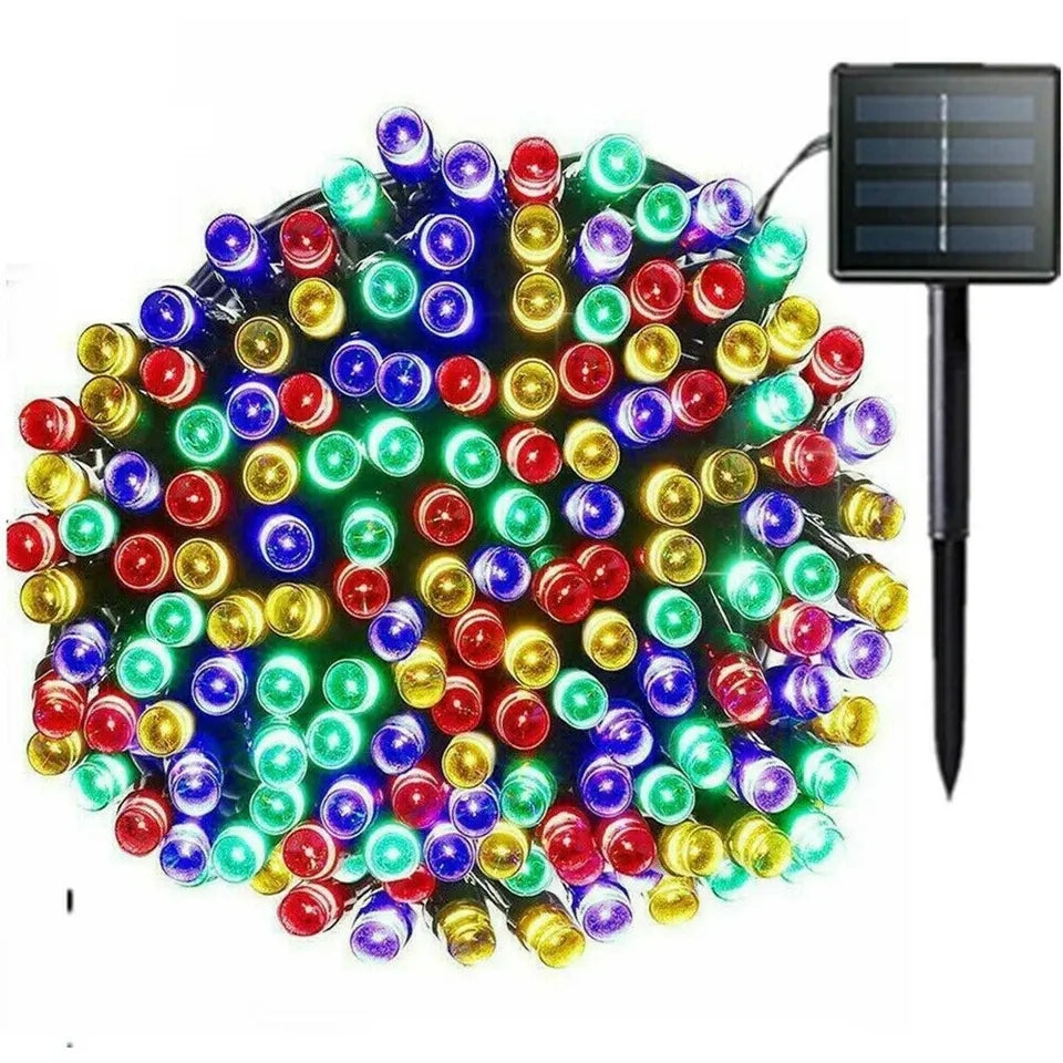 Solar-Powered Fairy Lights: 100/200 LEDs, 8 Modes, Outdoor Decor - Shop N Save
