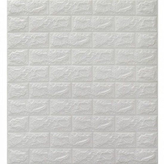 3D Wall Wallpaper Self-Adhesive 70 x 78 CM - White