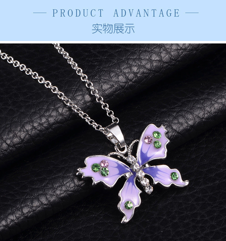 Butterfly Pendant Clavicle Chain - Popular European American Fashion - Shop N Save