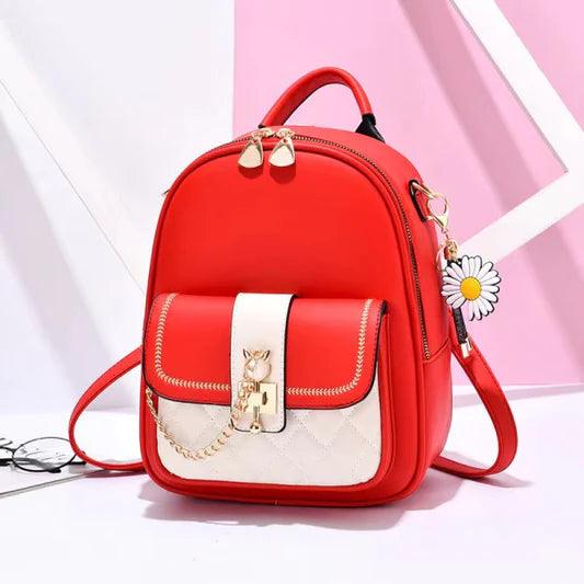 Quality Girls Casual Travel Versatile Backpacks - Red - Shop N Save