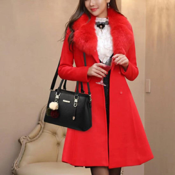 Black Chic Trendy Ladies Synthetic Leather Zipper Handbag for a Simple Yet Stylish Fashion Statement - Shop N Save