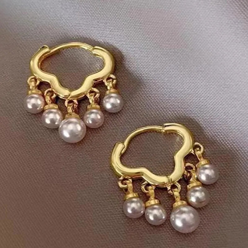 Baroque Pearl Earrings: Luxury Korea Fashion Gift for Women - Shop N Save