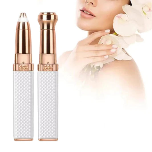 2 In 1 USB Charging Mini Facial Painless Hair Remover - White - Shop N Save