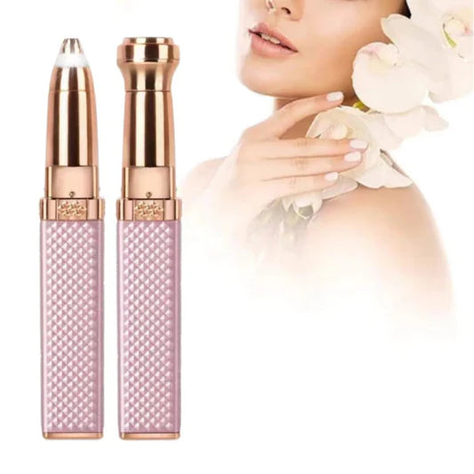 2 In 1 USB Charging Mini Facial Painless Hair Remover - Light Pink - Shop N Save