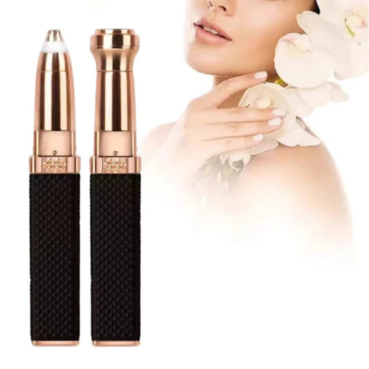 2 In 1 USB Charging Mini Facial Painless Hair Remover - Black - Shop N Save