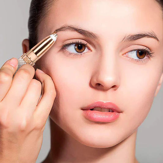 2 In 1 USB Charging Mini Facial Painless Hair Remover - Black - Shop N Save