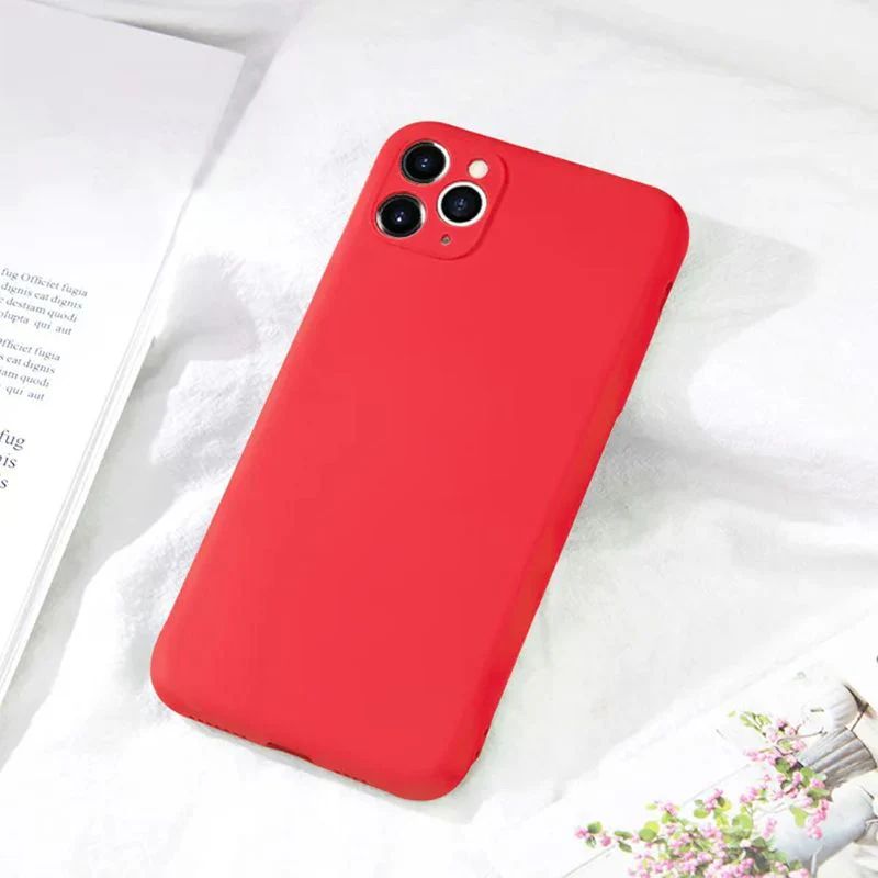 Luxury Silicon case for IPhone 11 Pro Max (Red)