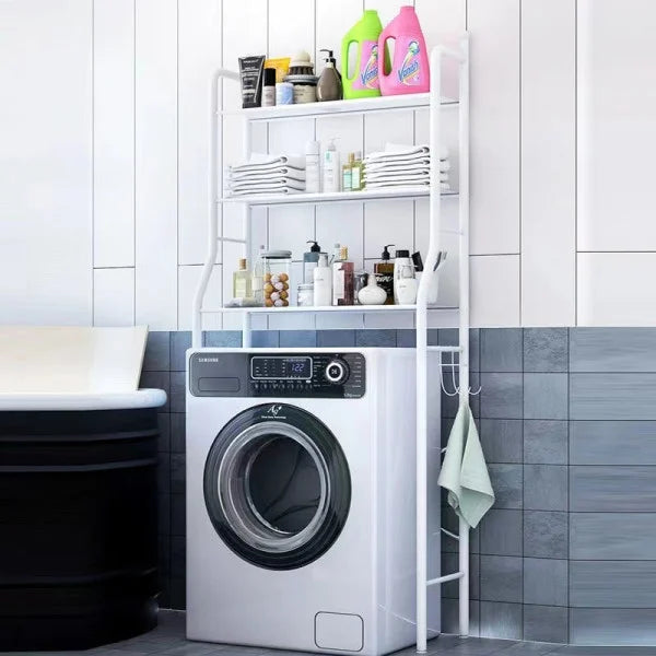 Stainless Steel 3 Layer Bathroom Accessories Rack White Durable and Stylish Storage Solution for Your Bathroom - Shop N Save