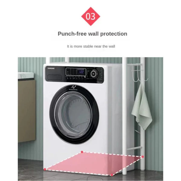 Stainless Steel 3 Layer Bathroom Accessories Rack White Durable and Stylish Storage Solution for Your Bathroom - Shop N Save