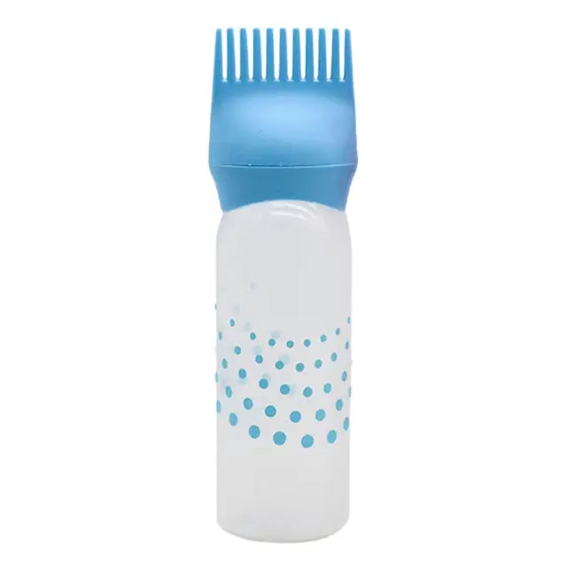 Toothed Shampoo Bottle: 120ml, Leak-Proof, Dyeing Accessory
