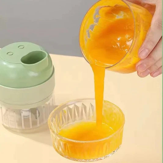 4 In 1 Handheld Fast Cut Food Processor - Green - Shop N Save