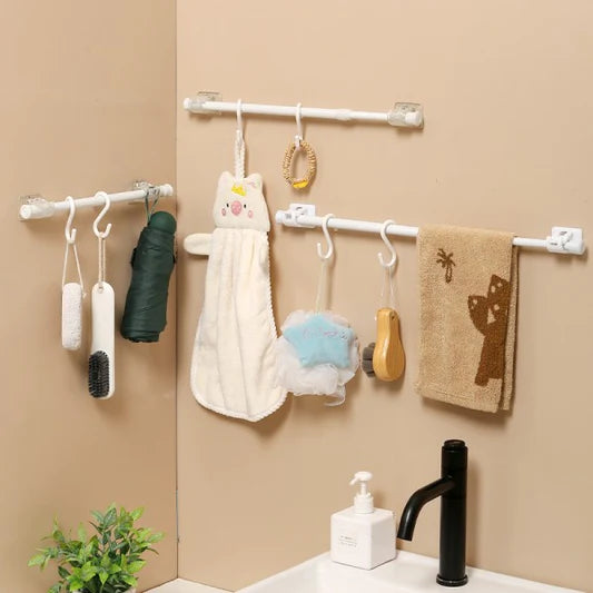 Corner Wall Telescopic Bathroom Hanger Rod - Shop N Save