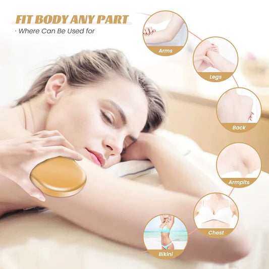 Portable Crystal Mini Magic Painless Hair Eraser Tool - Golden - Shop N Save