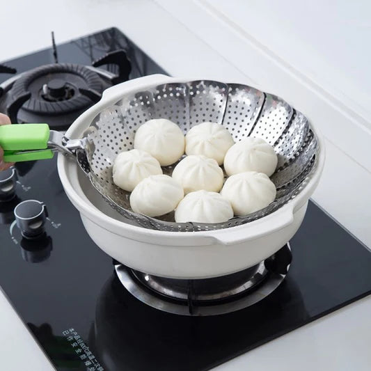 Vegetable Seafood Expandable Pot Top Steamer - 32cm - Shop N Save