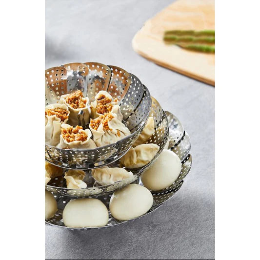 Vegetable Seafood Expandable Pot Top Steamer - 32cm - Shop N Save