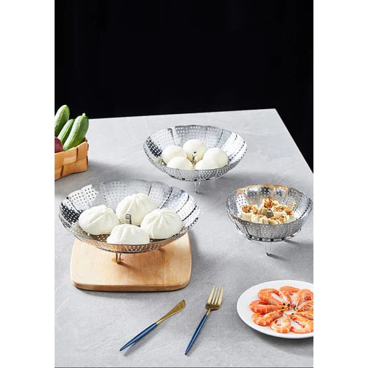 Vegetable Seafood Expandable Pot Top Steamer - 32cm - Shop N Save