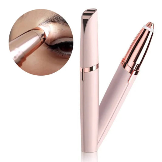 Easy Portable Eyebrow Hair Remover Rechargeable Trimmer - Pink - Shop N Save