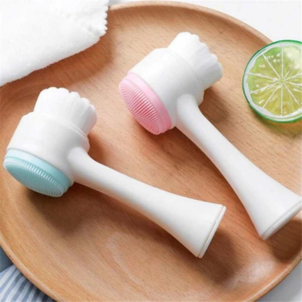 Double Sided Face Clean Wash Brush - Blue - Shop N Save