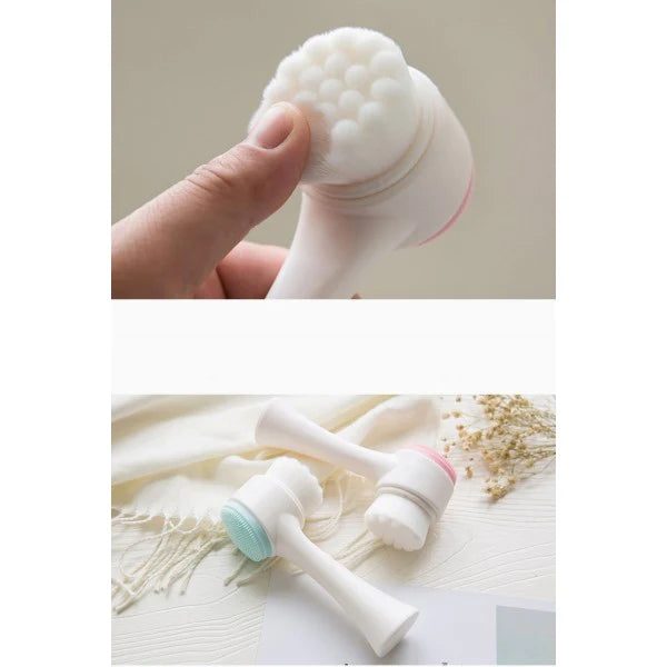 Double Sided Face Clean Wash Brush - Blue - Shop N Save