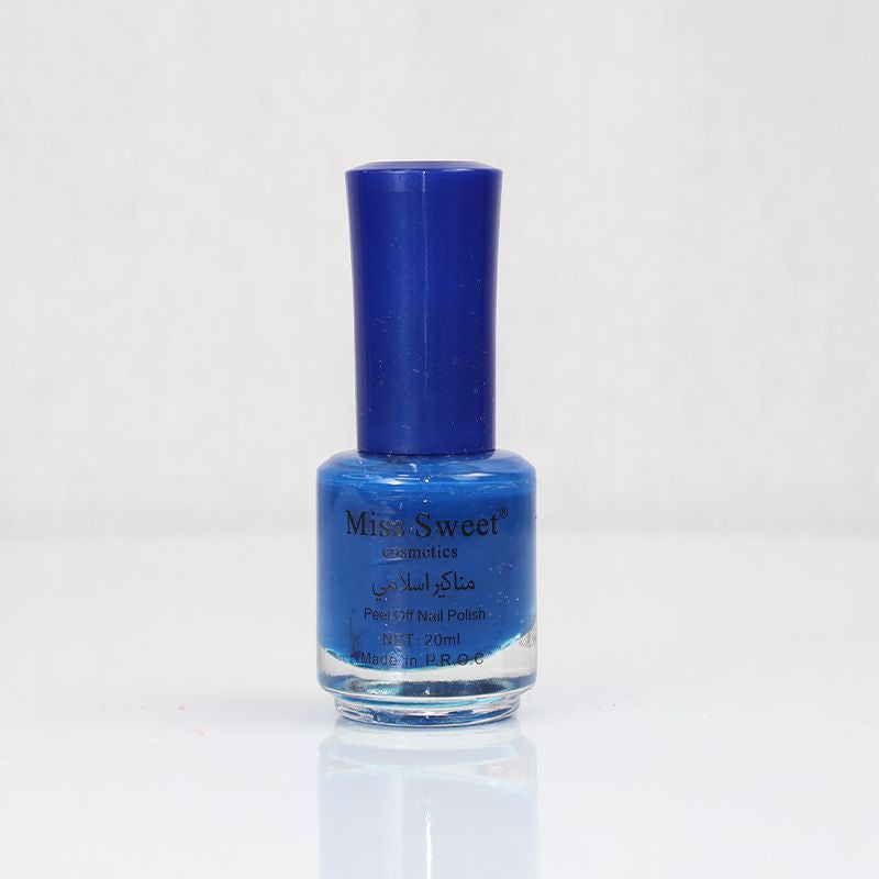 Miss Sweet Cosmetic Peel Off Nail Polish - Aegean Blue (12)