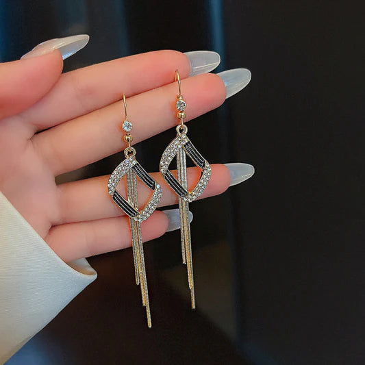 Molded Crystal Texture Gold Plated Ear Tops - Golden - Shop N Save