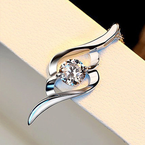 Sparkling Silver Crystal Pendant Necklace Set Fashionable Women's Jewelry with Silver Plated Faux Crystals