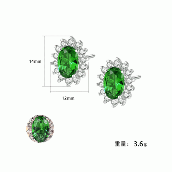 Stunning Silver Plated Crystal Pendant Necklace for Fashionable Women with Green and Silver Tones - Shop N Save