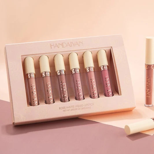 Luxe Lips Six-Piece Lipstick Gloss Collection - Pink Shades - Shop N Save