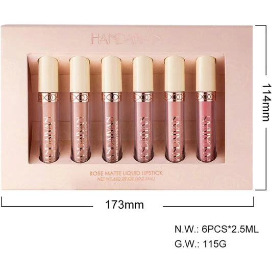 Luxe Lips Six-Piece Lipstick Gloss Collection - Pink Shades - Shop N Save