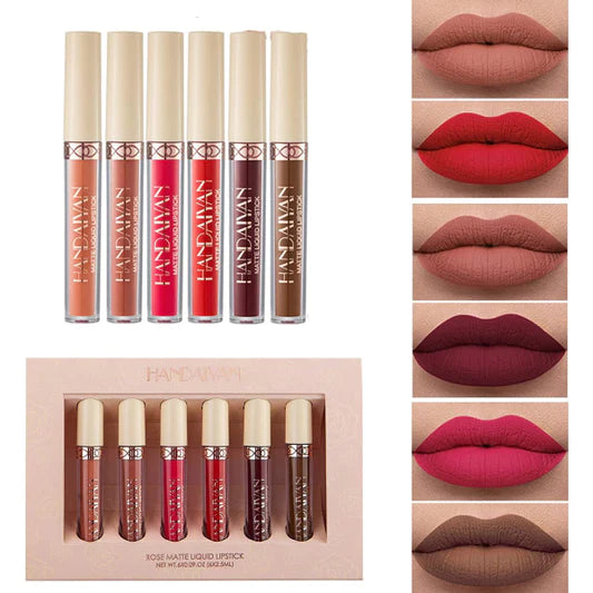 Luxe Lips Six-Piece Lipstick Gloss Collection - Pink Shades - Shop N Save
