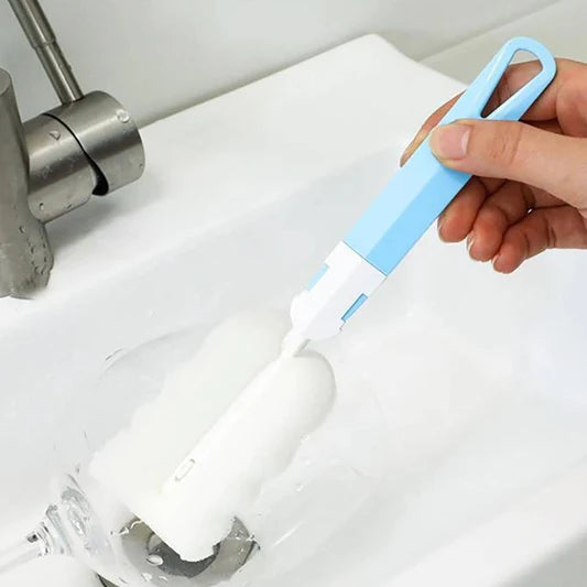 Light Blue Washable Sponge - Multi-Purpose Removable Cup Cleaning - Shop N Save