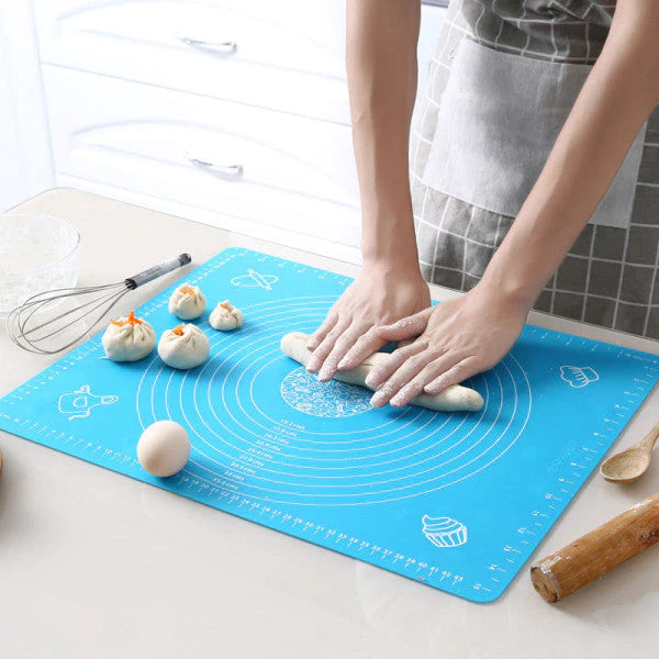 Non Slip Versatile Kitchen Silicone Baking Mat - 50x40 Cm - Pink - Shop N Save