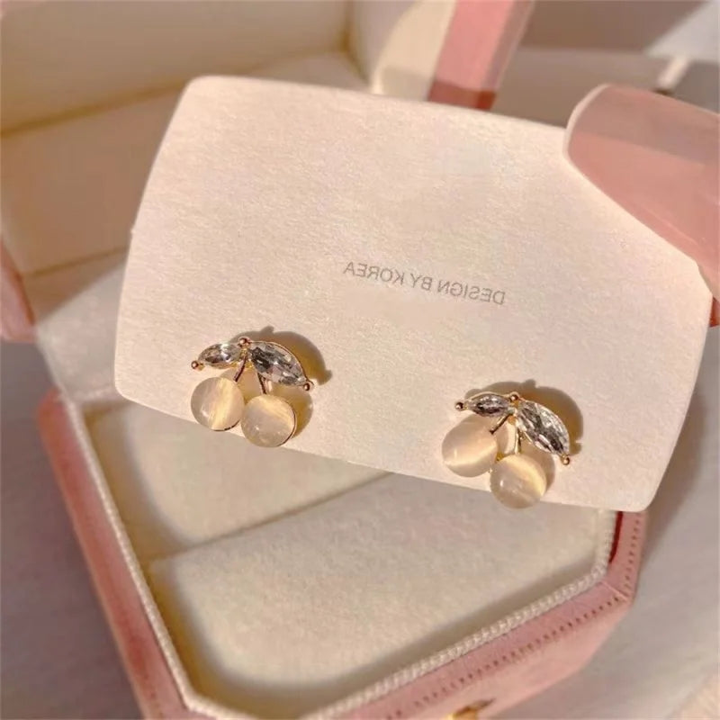 Luxurious Opals Studs: Shiny Gold Earrings, 2023 Trend Wholesale - Shop N Save