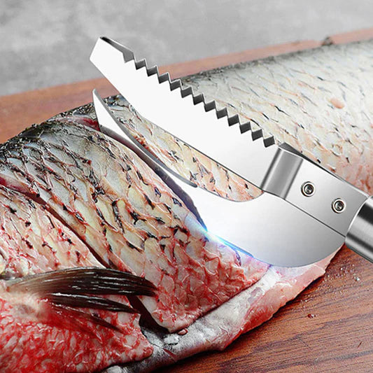 Stainless Steel 3 In 1 Knife Fish Scaler Cuter Maw Scraper Saw Tooth Peelers Scraping Tool - Shop N Save