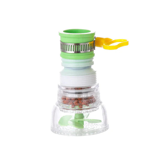 Kitchen Bathroom Faucet Head 360 Degree Rotatable Spray Water Saving Purifier Filter Adjustable With Lock Clip - Shop N Save