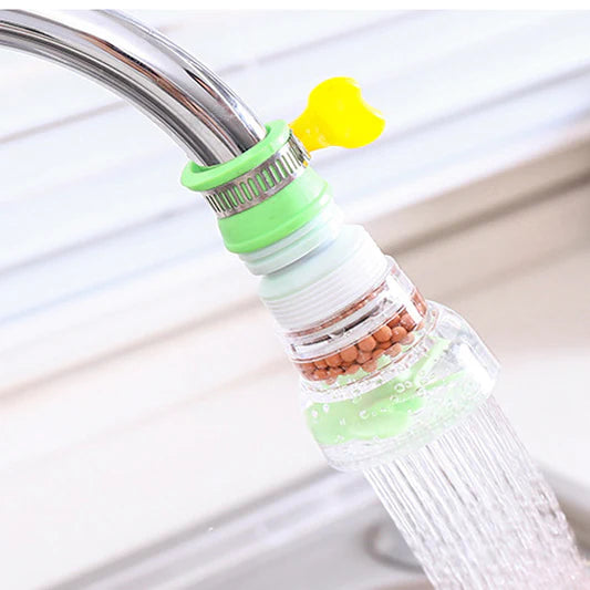Kitchen Bathroom Faucet Head 360 Degree Rotatable Spray Water Saving Purifier Filter Adjustable With Lock Clip - Shop N Save